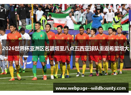 2026世界杯亚洲区名额增至八点五西亚球队重返希望增大 2026世界杯亚洲区名额增至八点五西亚球队重返希望增大